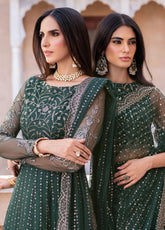 Sahiba By Zarif Formals Embroidered Net 3 Piece Unstitched Suit ZF25SFE D-SBA-05 KERAN